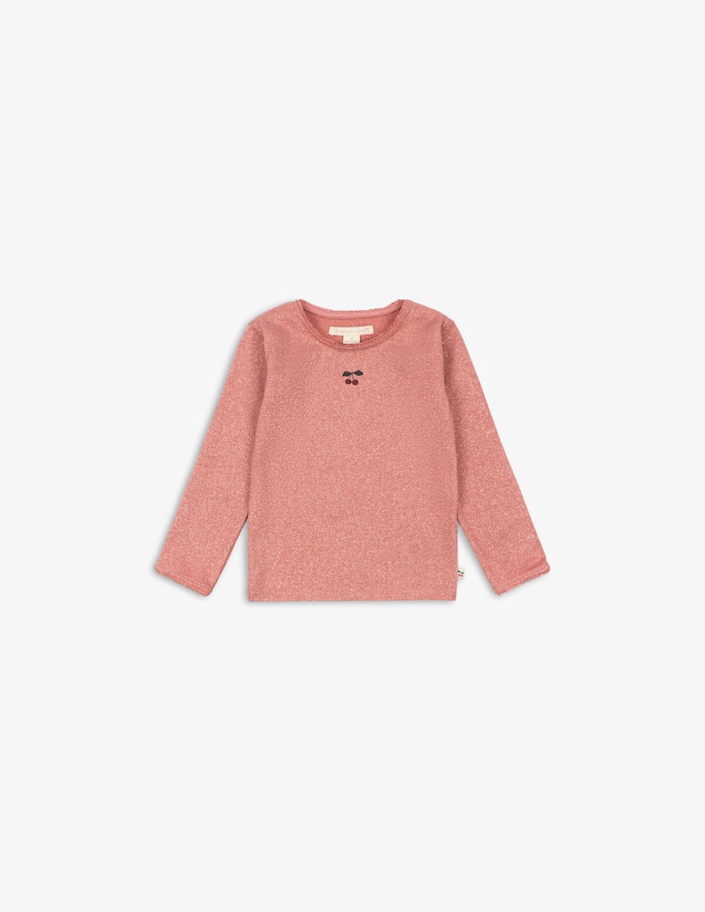 rinascente Konges Slojd Blusa in jersey lurex con ciliegie
