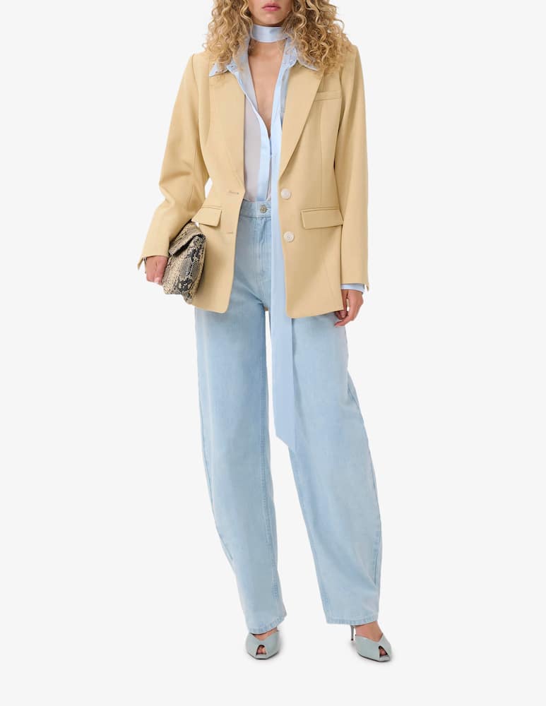 rinascente Gestuz Sheer necktie shirt