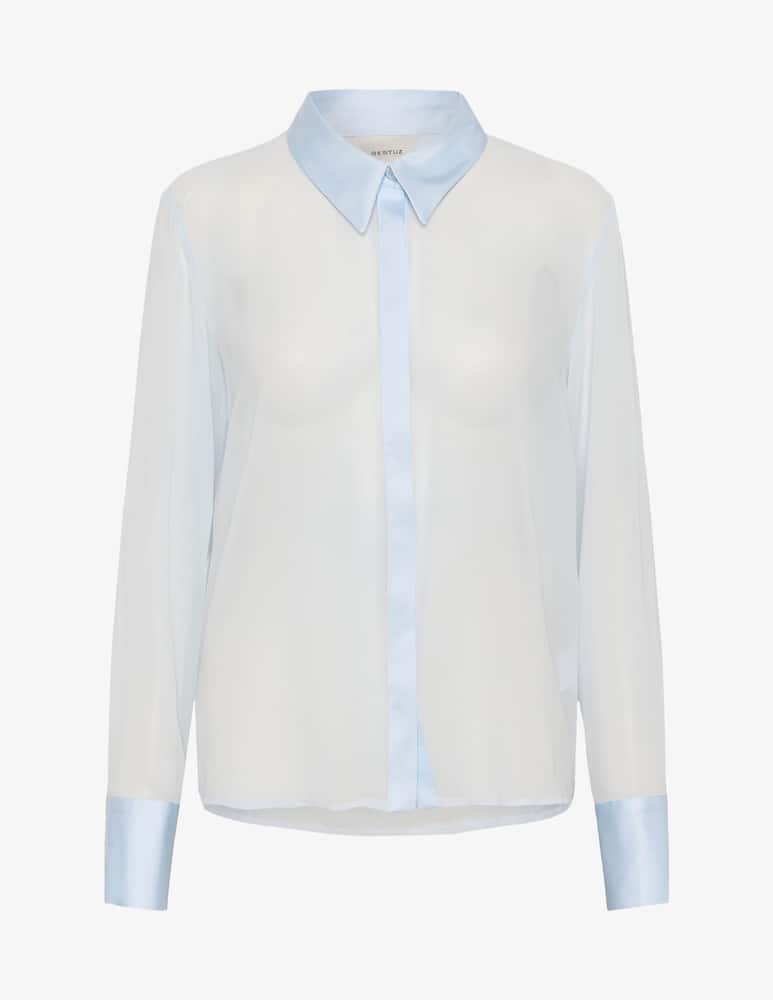 rinascente Gestuz Sheer necktie shirt