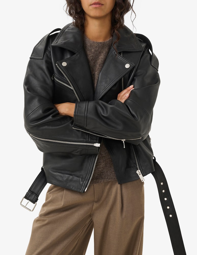 rinascente Gestuz Giacca biker in pelle Novida