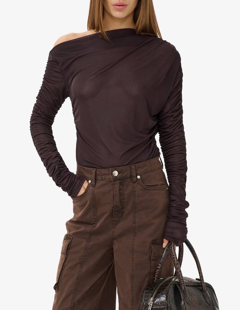 rinascente Gestuz Ruched off-shoulder top