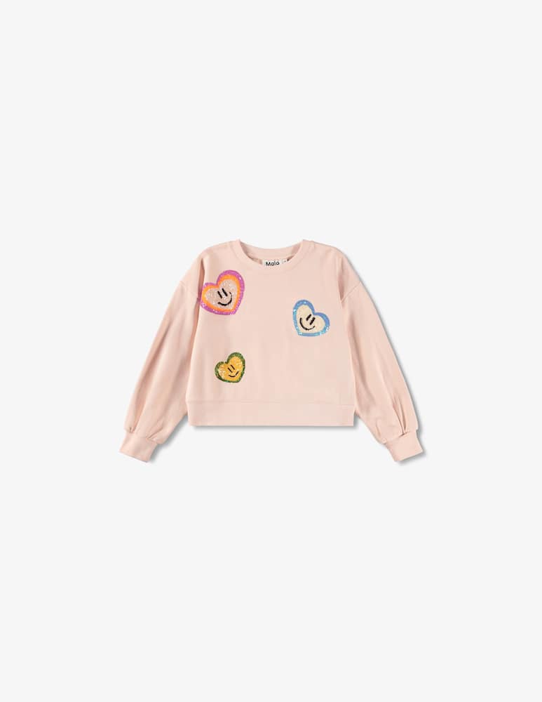 Molo Smiley heart jumper - picture 1 Molo Smiley heart jumper - picture 1