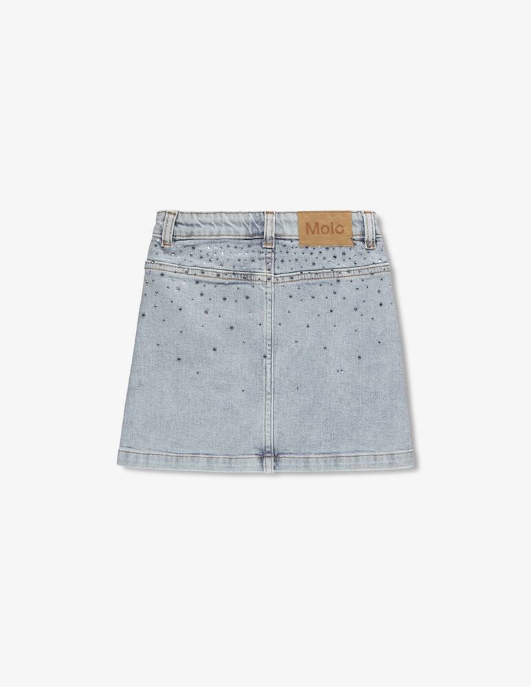 rinascente Molo Denim crystal skirt