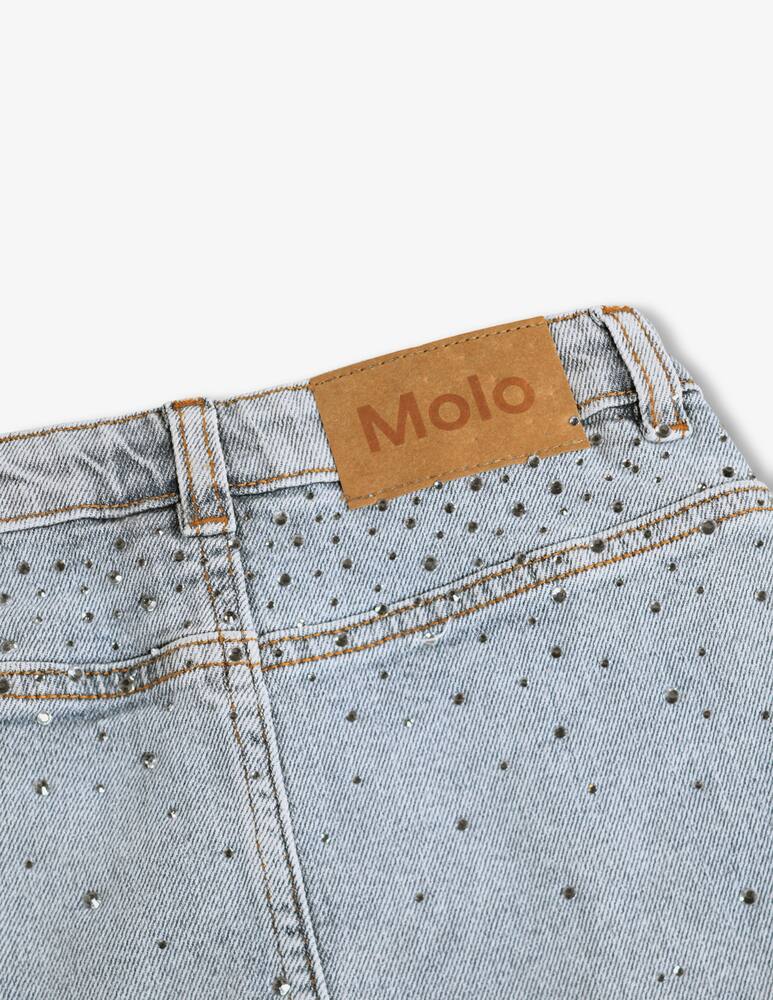 rinascente Molo Denim crystal skirt