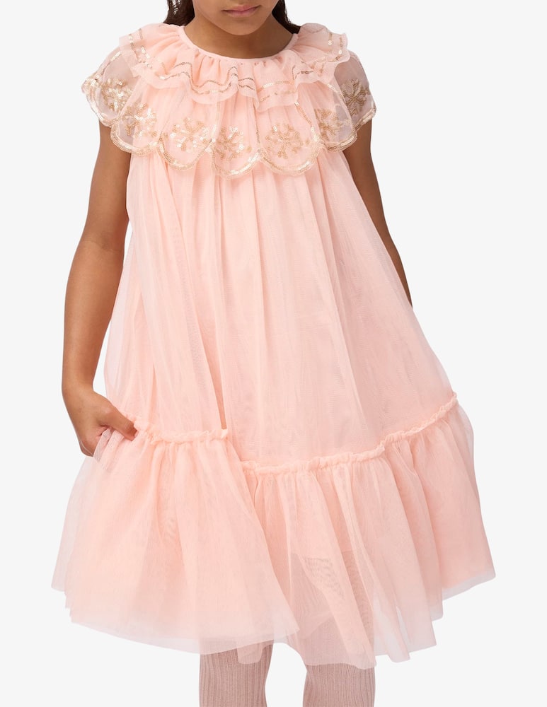 Molo Abito in tulle con volant Coline - immagine 2 Molo Abito in tulle con volant Coline - immagine 2