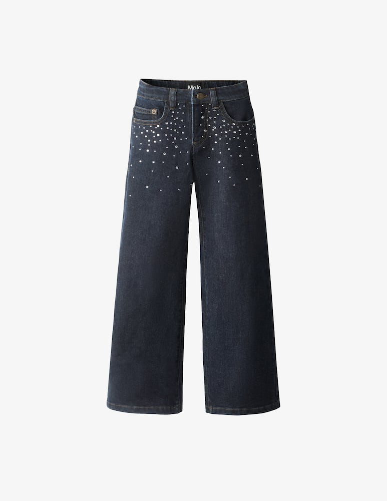 rinascente Molo Jeans ampi con strass Asta