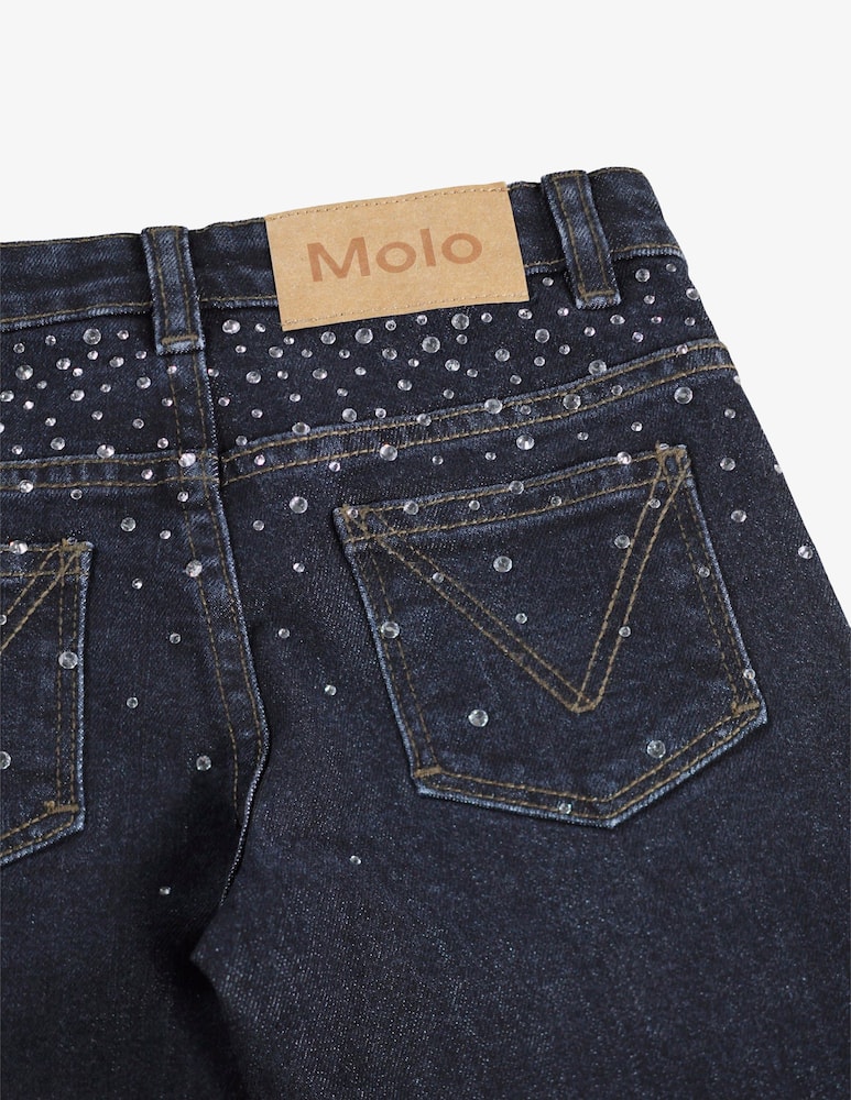 rinascente Molo Jeans ampi con strass Asta