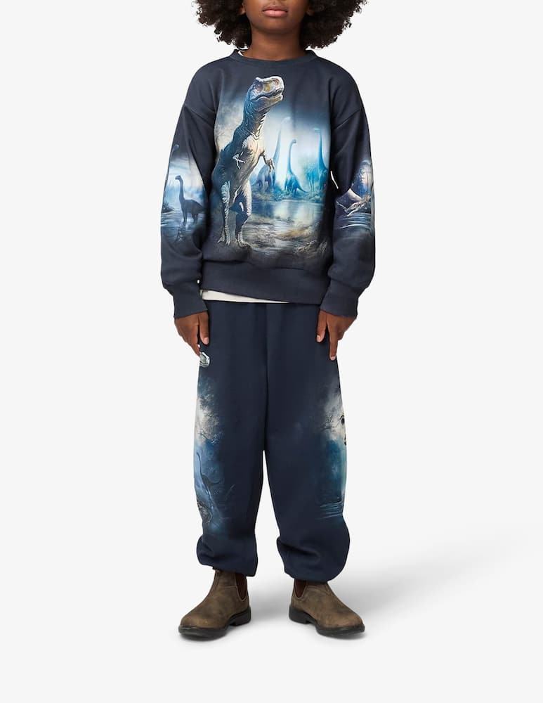 rinascente Molo Aimon soft dinosaur print joggers