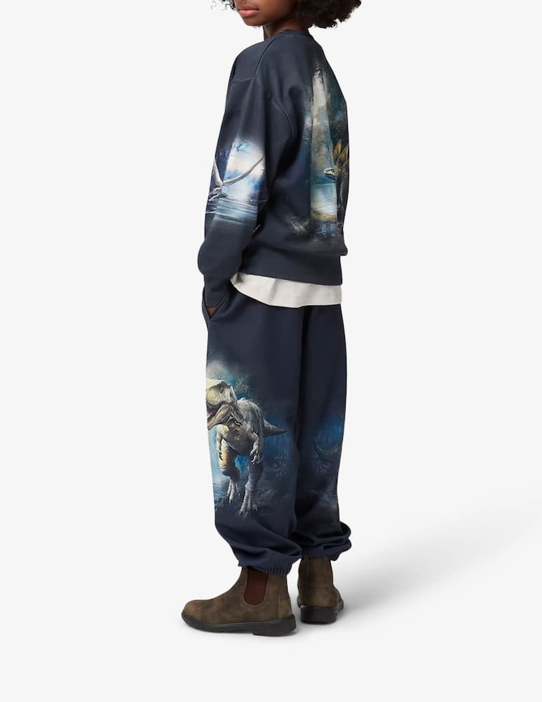 rinascente Molo Aimon soft dinosaur print joggers
