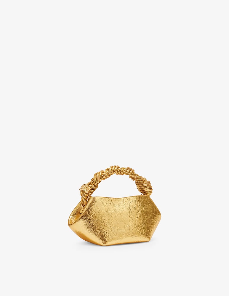 rinascente Ganni Borsa Bou Mini Crushed Metallic