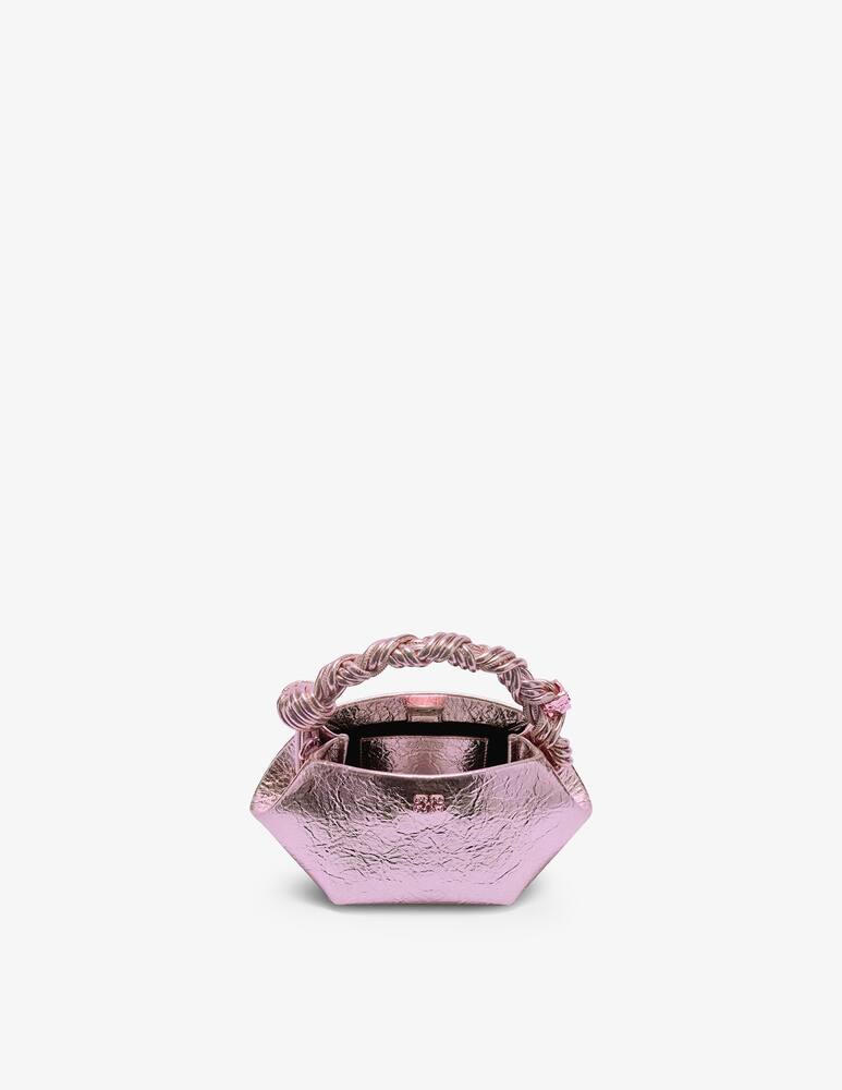 Ganni Bou Mini Crushed Metallic bag - picture 4