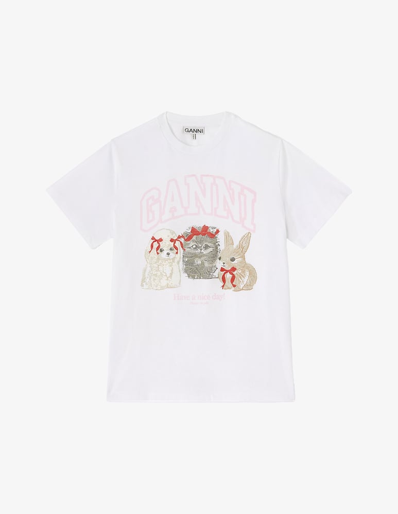 rinascente Ganni T-shirt cute animals