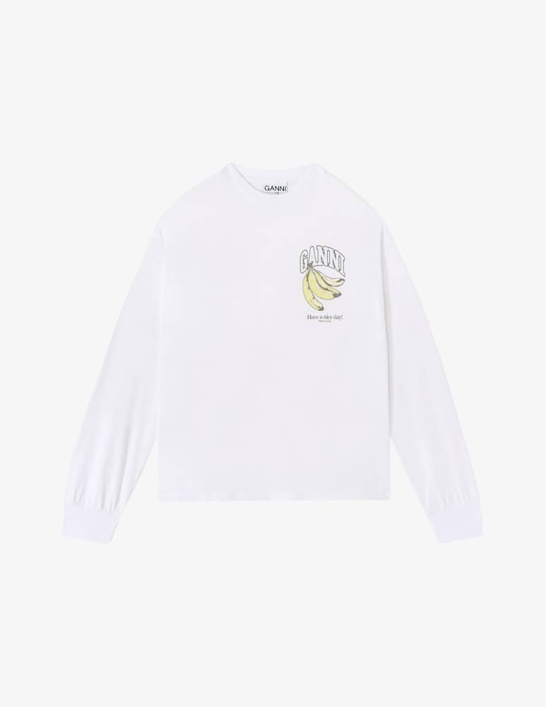 rinascente Ganni Maglia a manica lunga in cotone