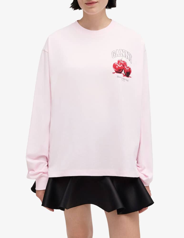 rinascente Ganni Felpa cotone