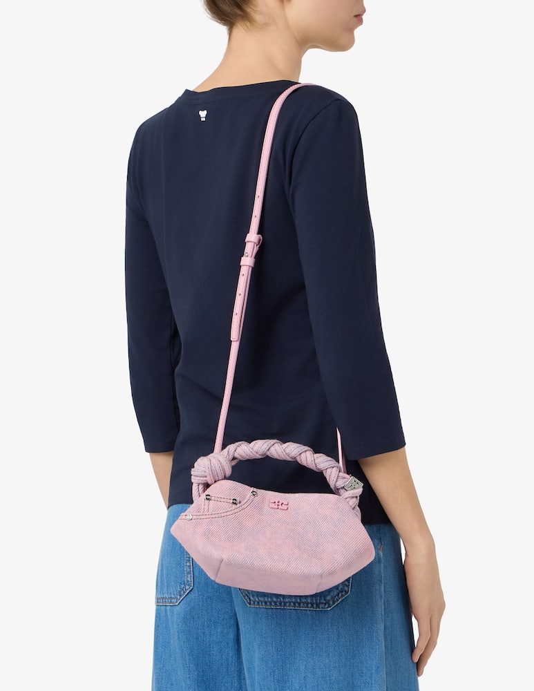 rinascente Ganni Borsa a mano Bou mini in jeans