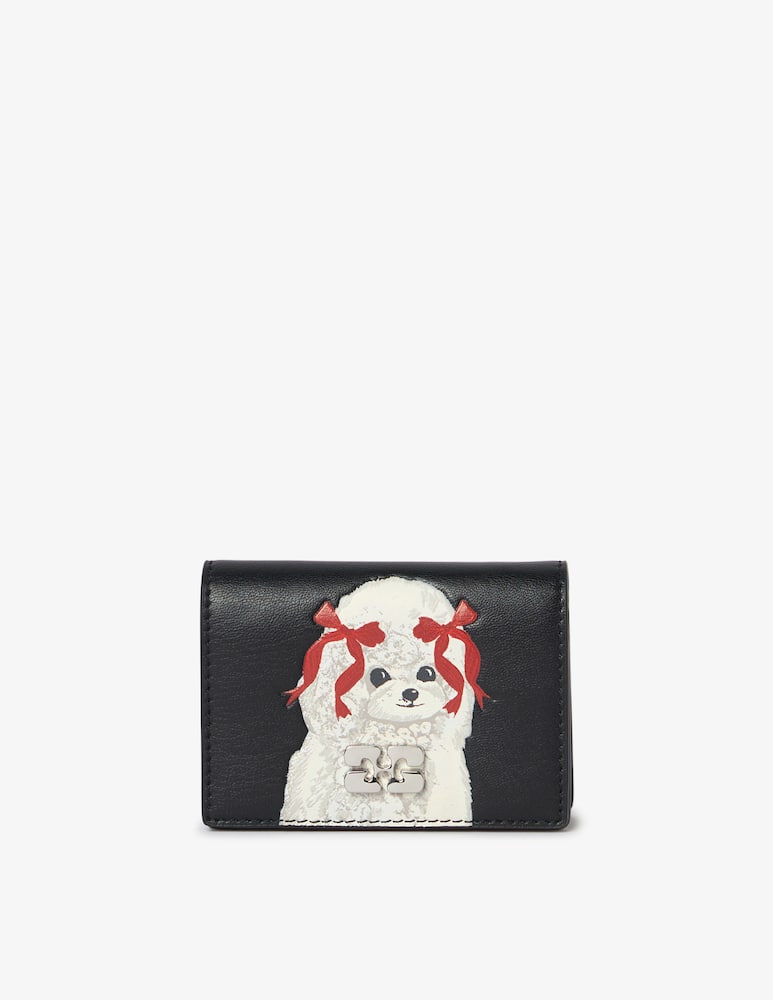 rinascente Ganni Portacarte con patta Puddle