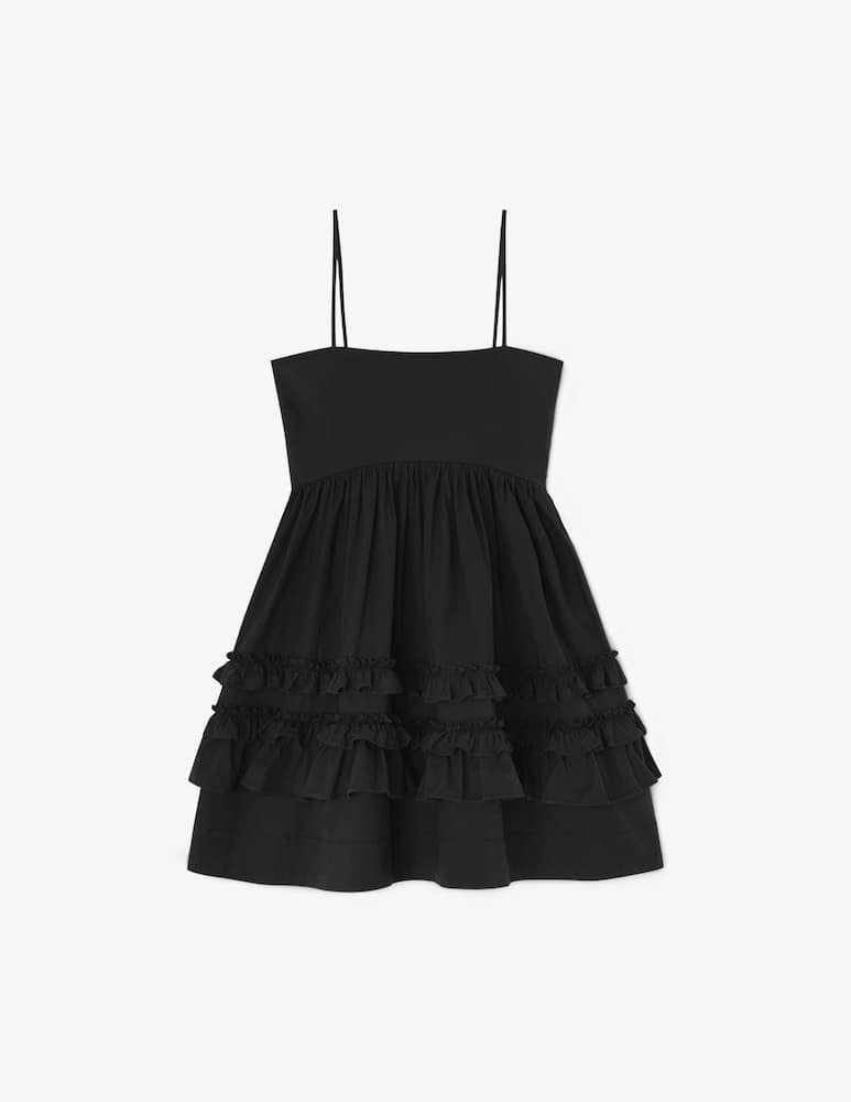 rinascente Ganni Stretch cotton mini dress