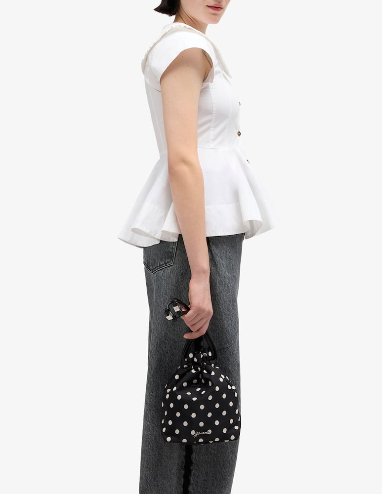 rinascente Ganni Sacchetto nylon stampato