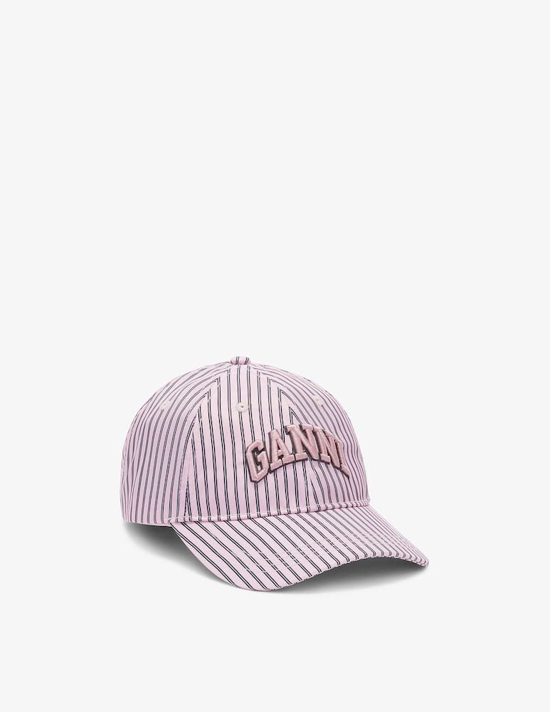 rinascente Ganni Striped nylon cap