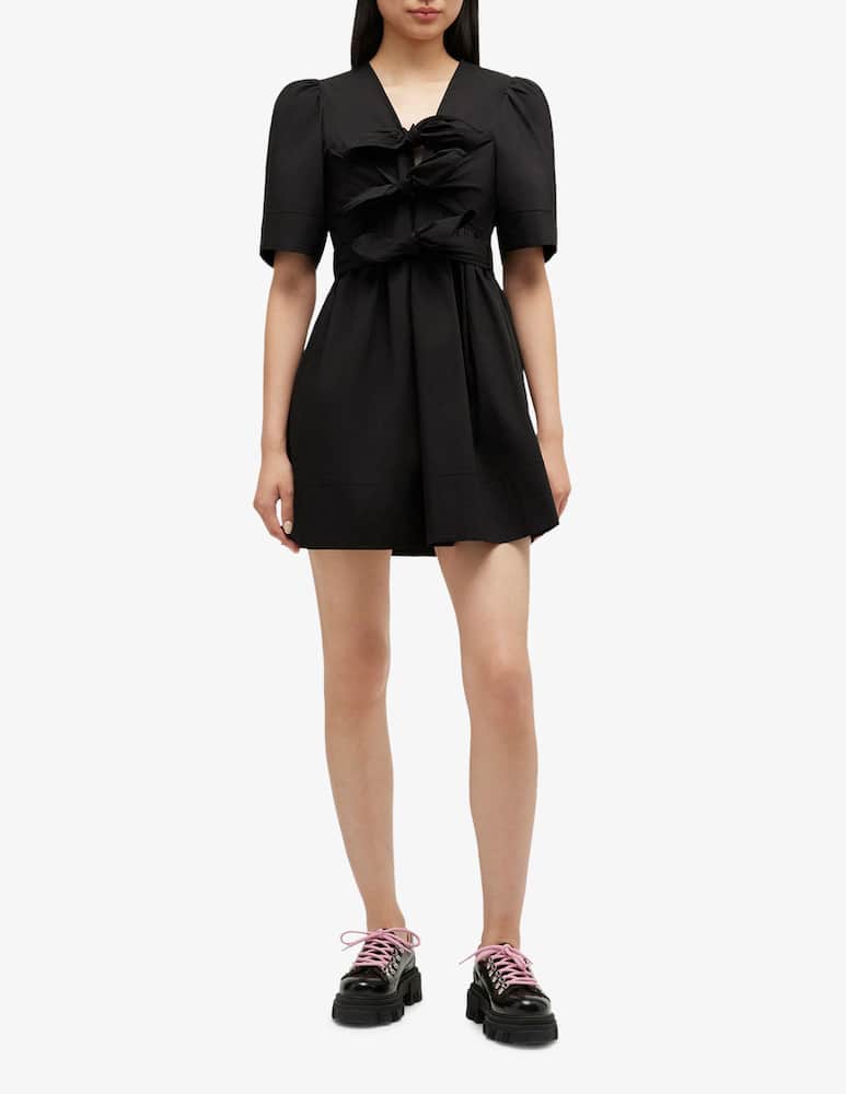 rinascente Ganni Stretch cotton mini dress