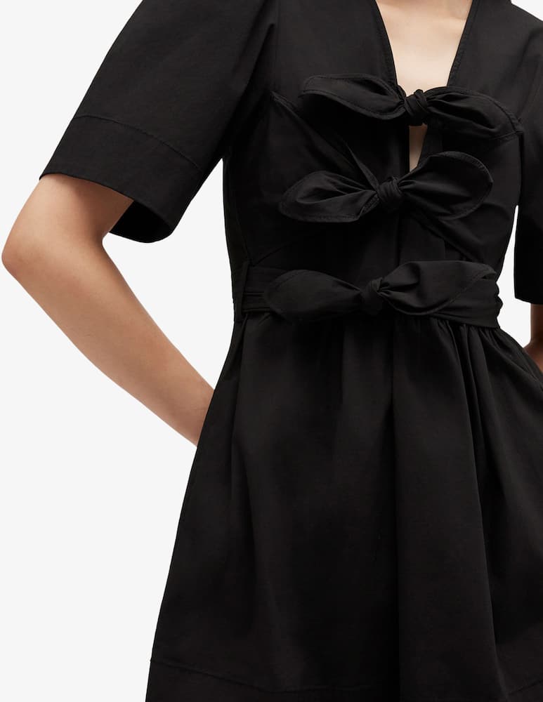 rinascente Ganni Stretch cotton mini dress