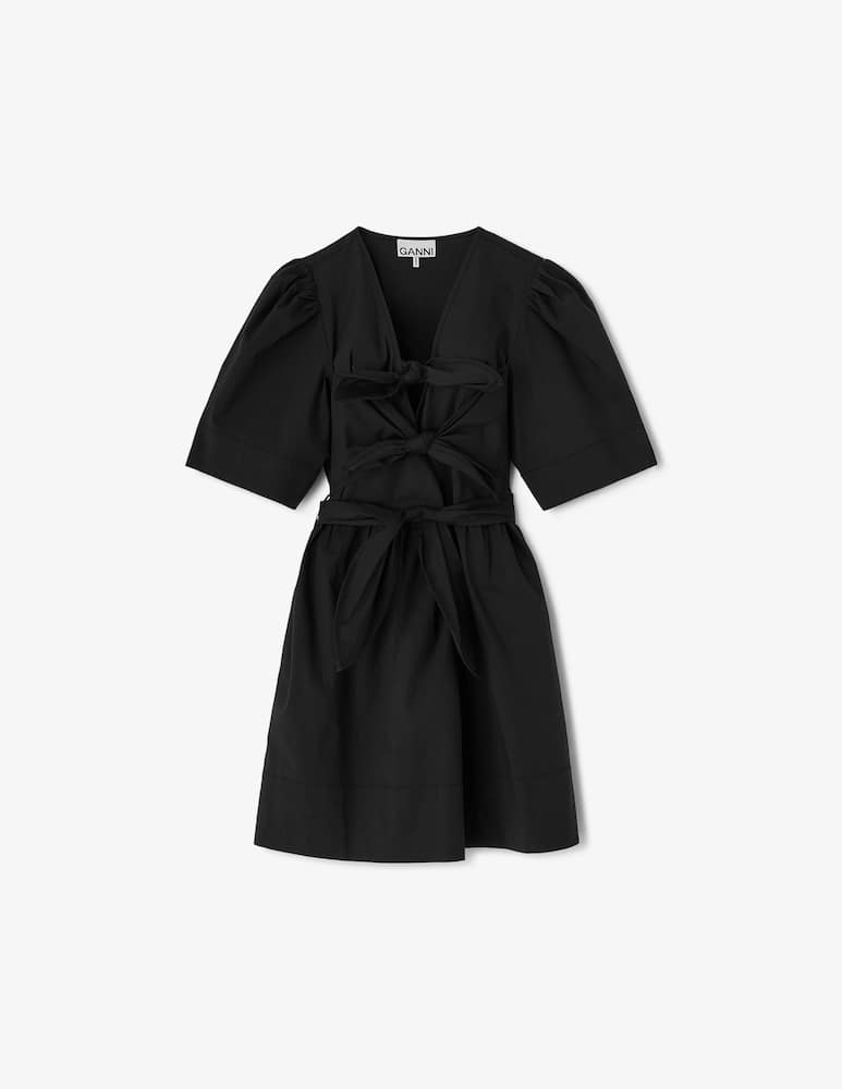 rinascente Ganni Stretch cotton mini dress