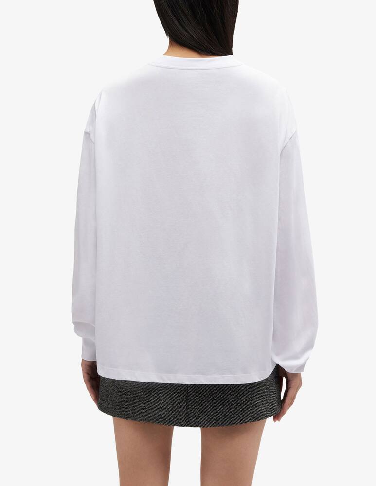 Ganni Maglia in cotone a maniche lunghe - immagine 3 Ganni Maglia in cotone a maniche lunghe - immagine 3