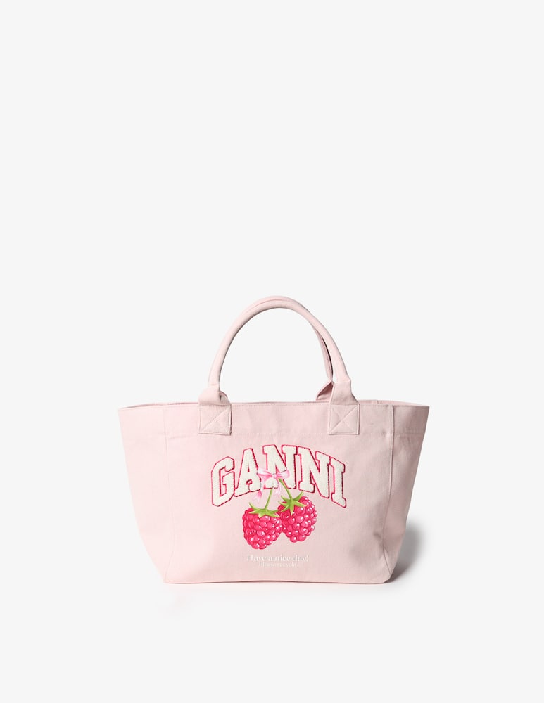 rinascente Ganni Borsa shopper Media Raspberry