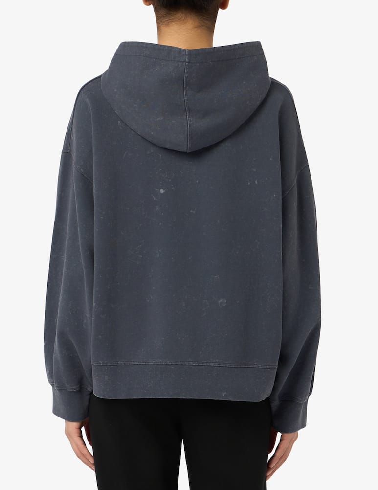 rinascente Ganni Felpa cropped con cappuccio Teddy