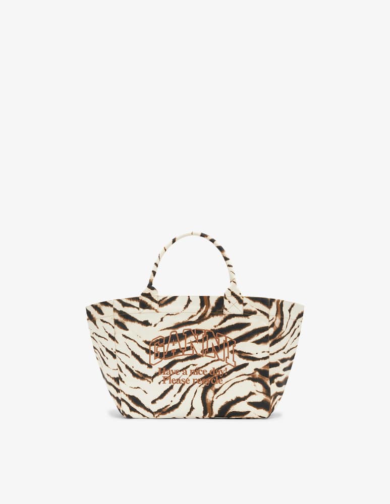 rinascente Ganni Shopper zebrata
