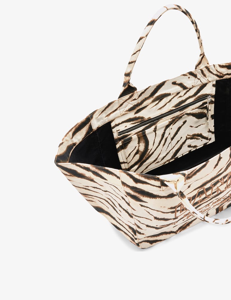 rinascente Ganni Shopper zebrata