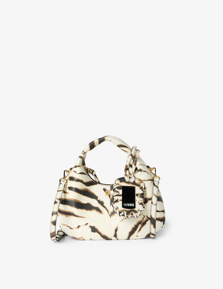 Ganni Mini zebra hobo bag - picture 1 Ganni Mini zebra hobo bag - picture 1