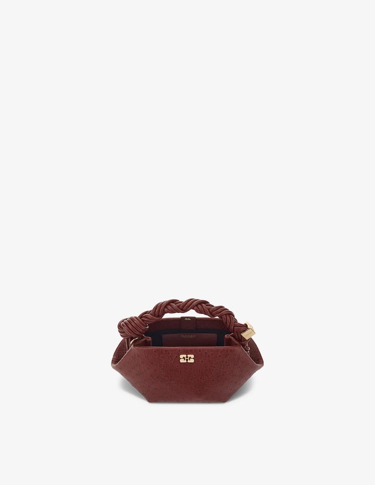 rinascente Ganni Bou Mini ostrich bag