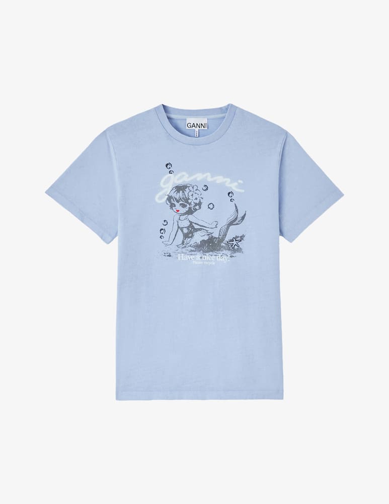 rinascente Ganni T-shirt washed Mermaid