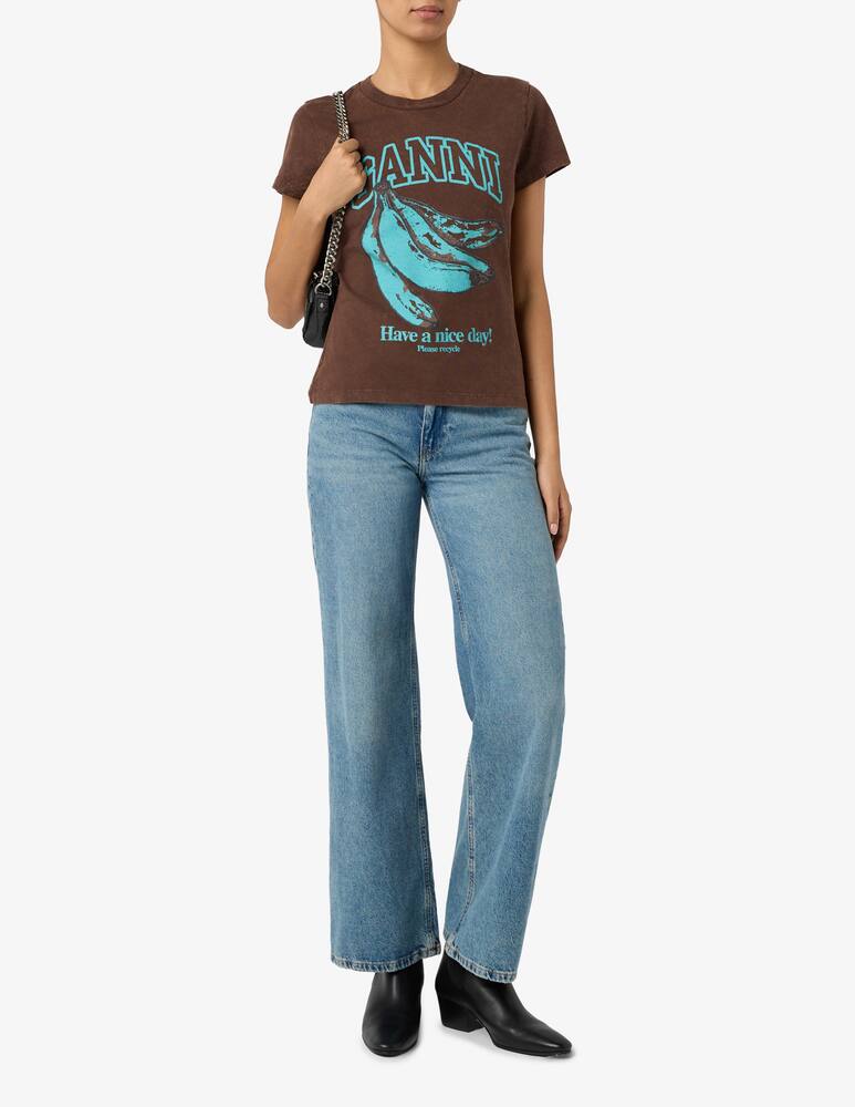 rinascente Ganni T-shirt stampa banana
