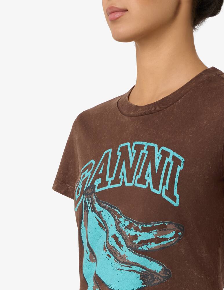 rinascente Ganni T-shirt stampa banana