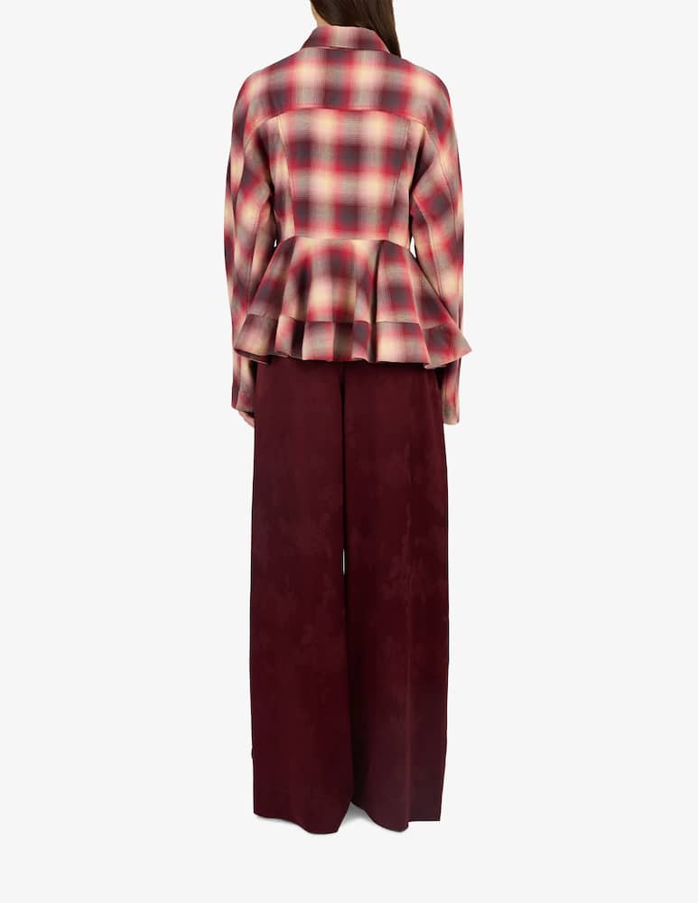 rinascente Ganni Pantaloni fluidi in raso jacquard