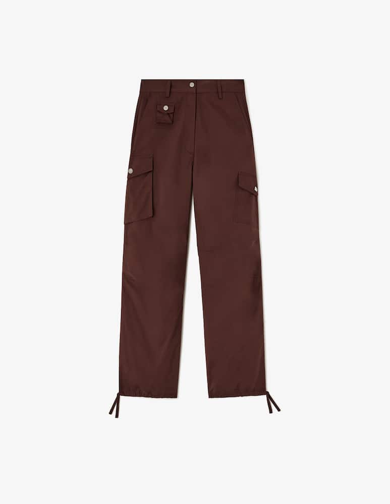 rinascente Ganni Stretch cotton pocket cargo pants