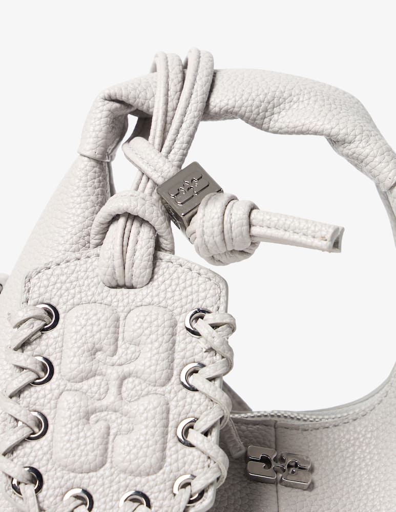 Ganni Borsa hobo mini in pelle martellata - immagine 3 Ganni Borsa hobo mini in pelle martellata - immagine 3
