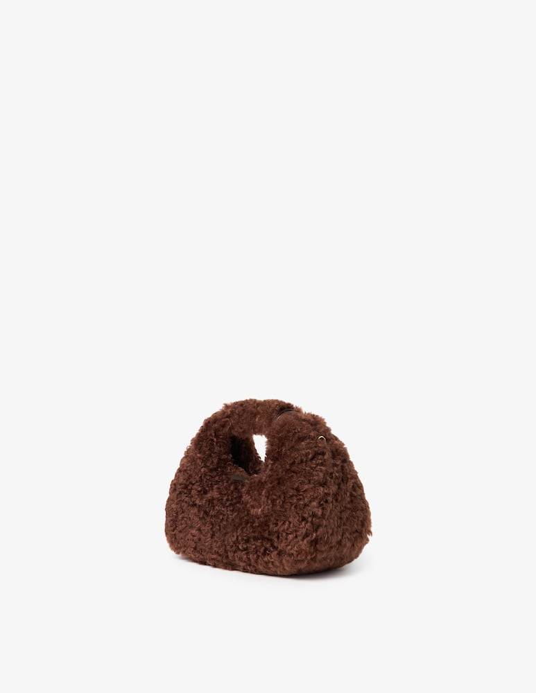 Ganni Borsa hobo mini effetto pelliccia riccia - immagine 2 Ganni Borsa hobo mini effetto pelliccia riccia - immagine 2