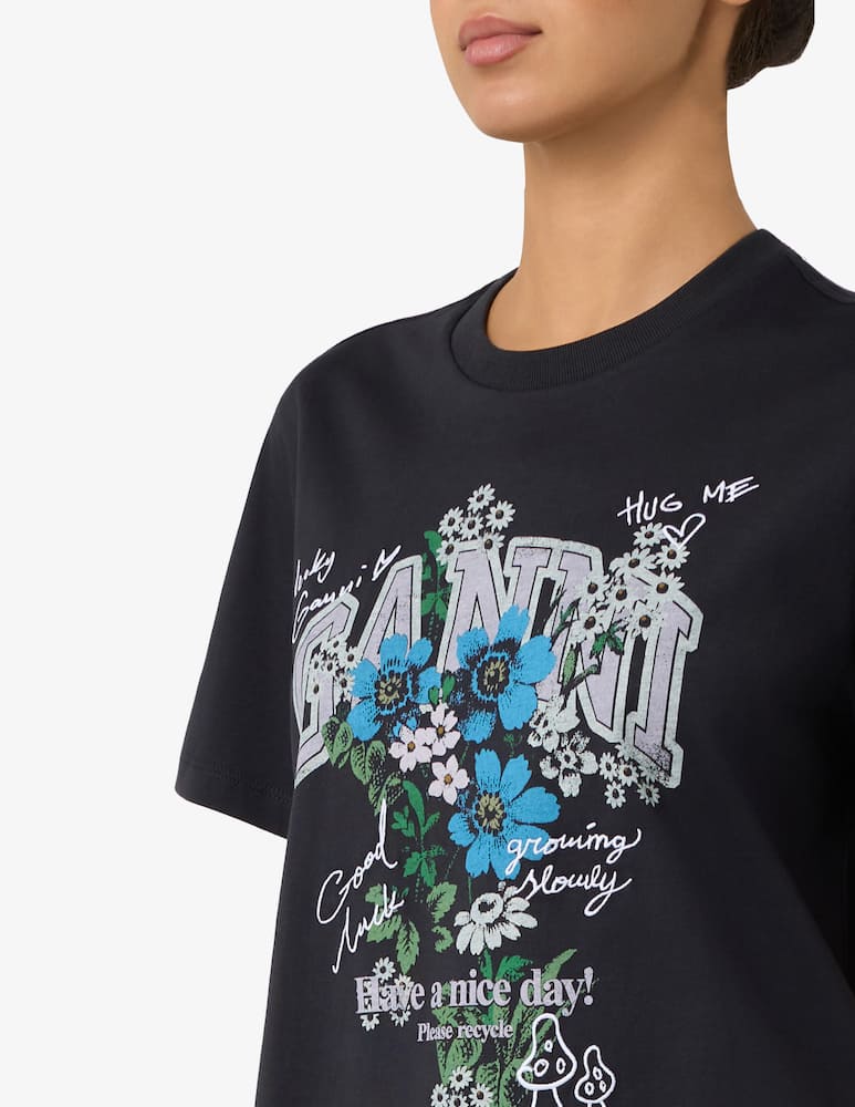 Ganni Flower print t-shirt - picture 4 Ganni Flower print t-shirt - picture 4