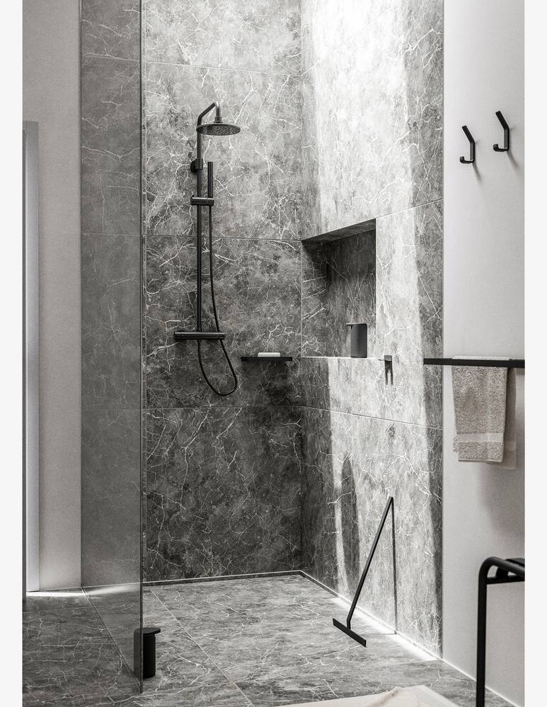 rinascente Zone Porta Asciugamani Rim 44 X 7,5 X 2,5 Cm Nero