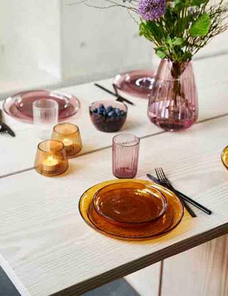 rinascente Bitz Kusintha Glass Plate - Brown