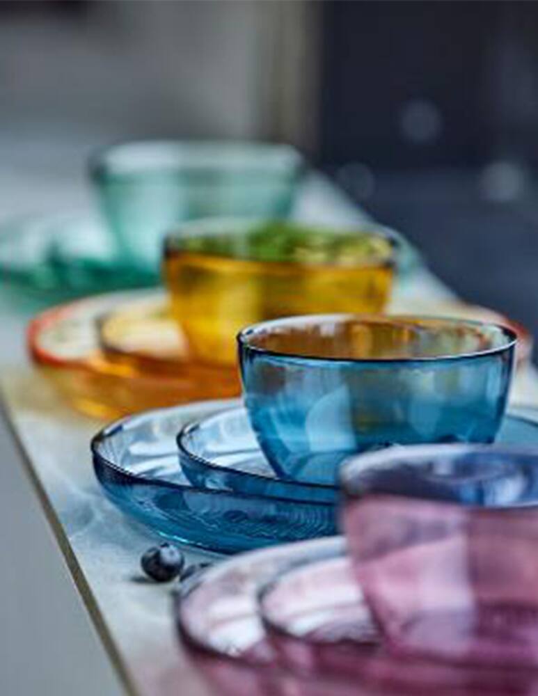 rinascente Bitz Kusintha Piatto Di Vetro - Rosa