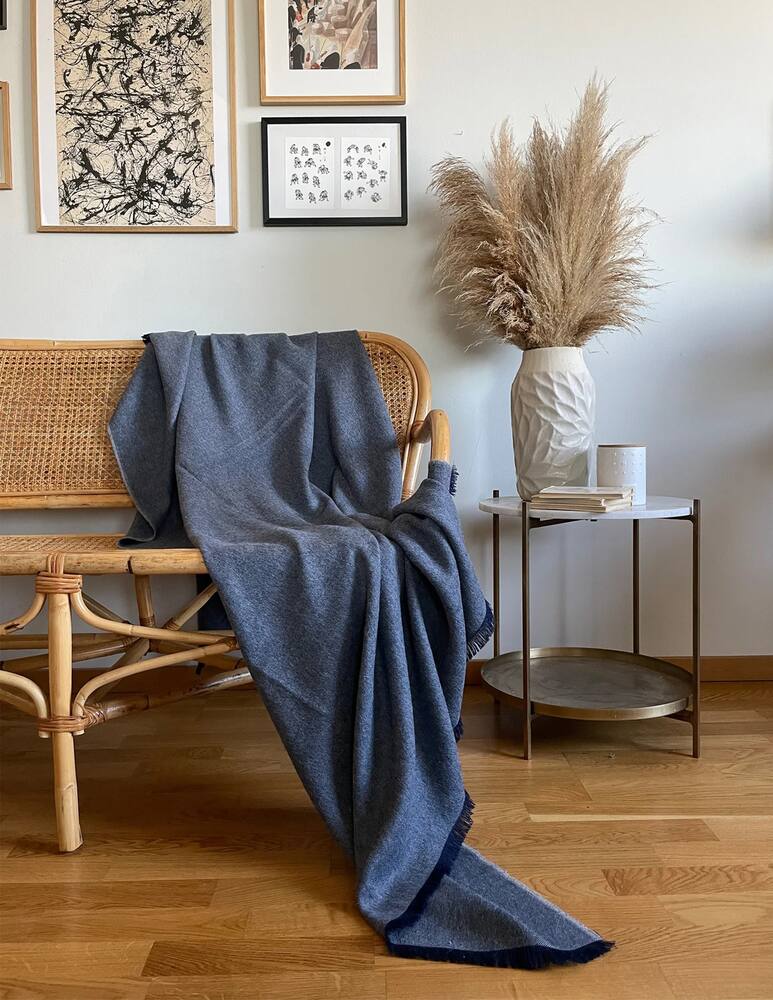 rinascente Elvang Skyfall Throw Plaid - Blu