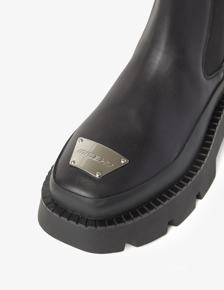 rinascente Misbhv Slipon boot punta metallo - Nero