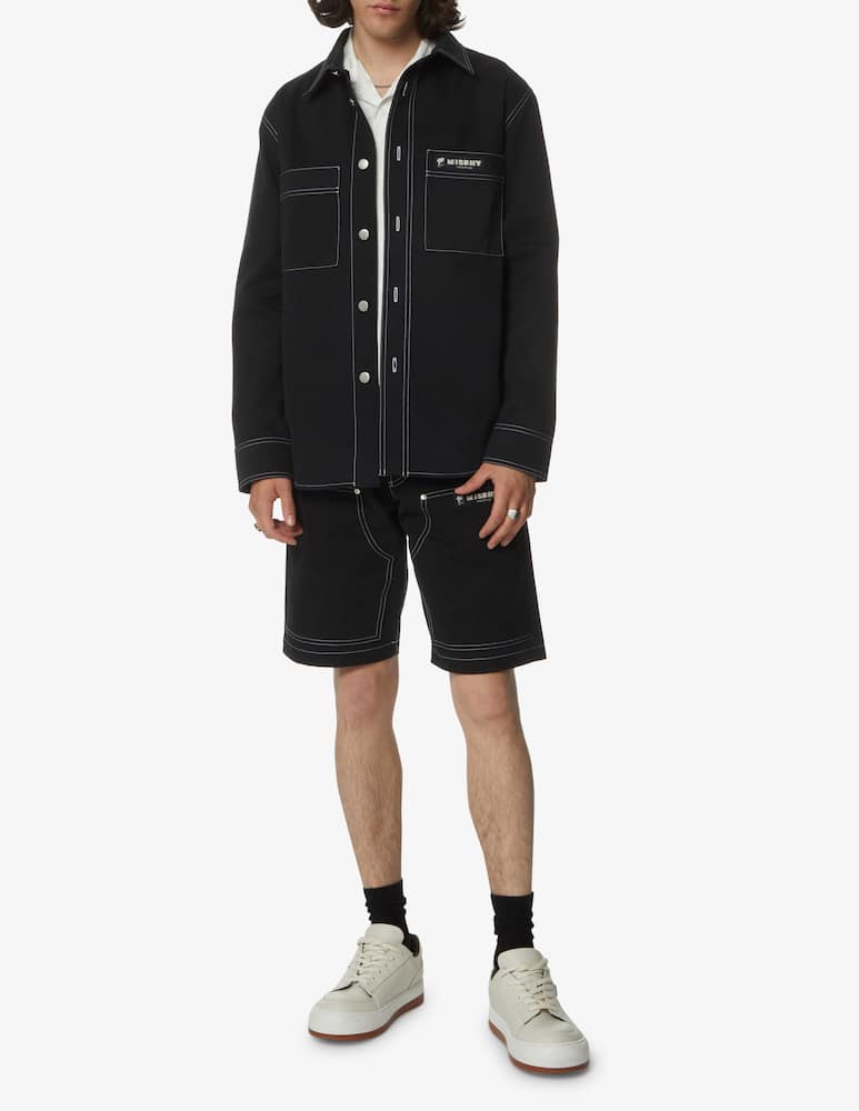 rinascente Misbhv Stitching overshirt - black