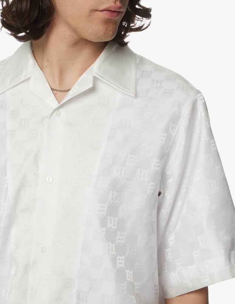 rinascente Misbhv Nylon monogram short sleeve shirt - white
