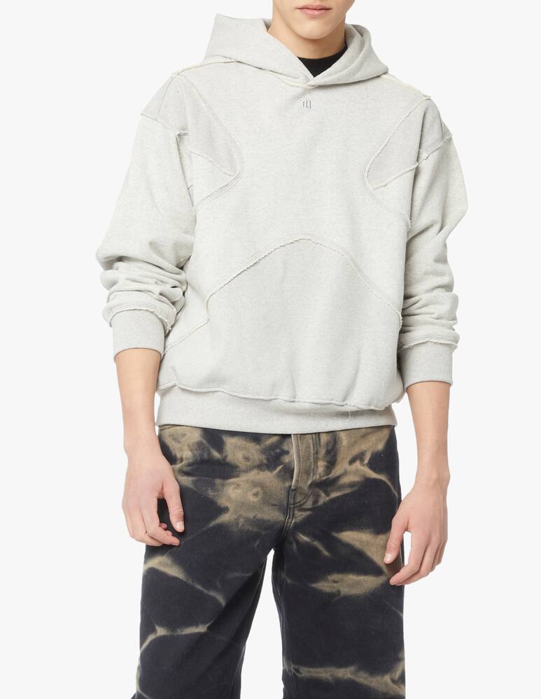 rinascente Misbhv Felpa con cappuccio in cotone riciclato - grigio