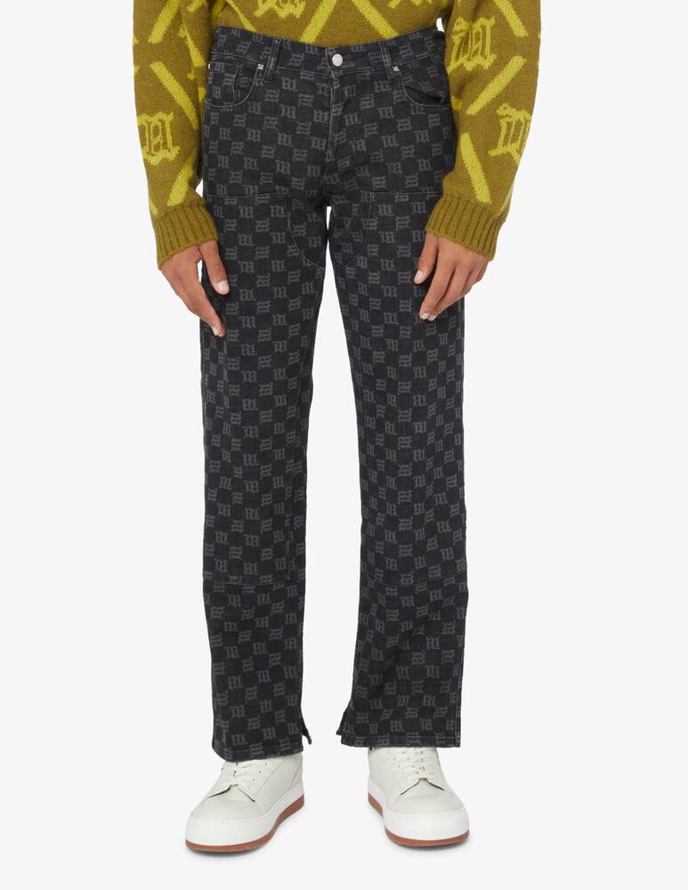 Misbhv Pantaloni in jeans carpenter con monogram - Nero - immagine 2 Misbhv Pantaloni in jeans carpenter con monogram - Nero - immagine 2